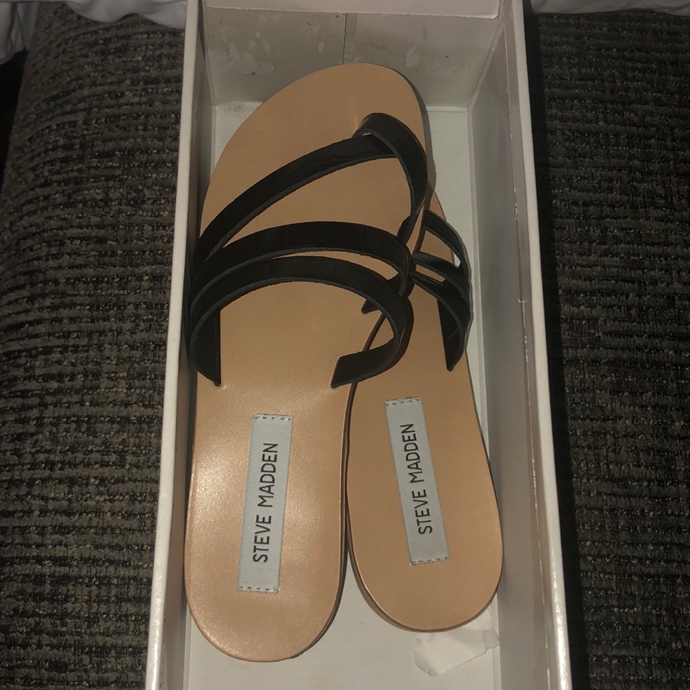 New Black Steve Madden Sandals